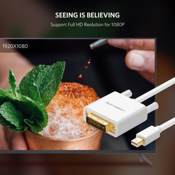 UGREEN 10405 Mini DP to DVI Converter Cable 2M image 2