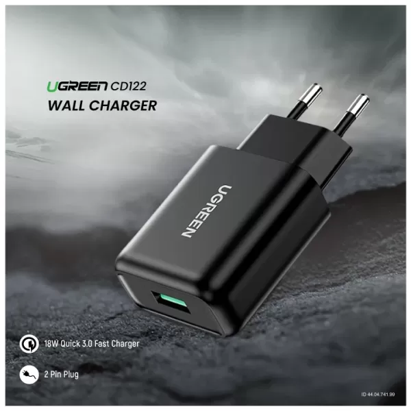 UGREEN CD122 (70273) QC3.0 USB Fast Charger EU image 4