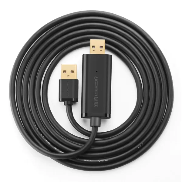 UGREEN 20233 USB 2.0 Data Link Cable2m (Black) image 3